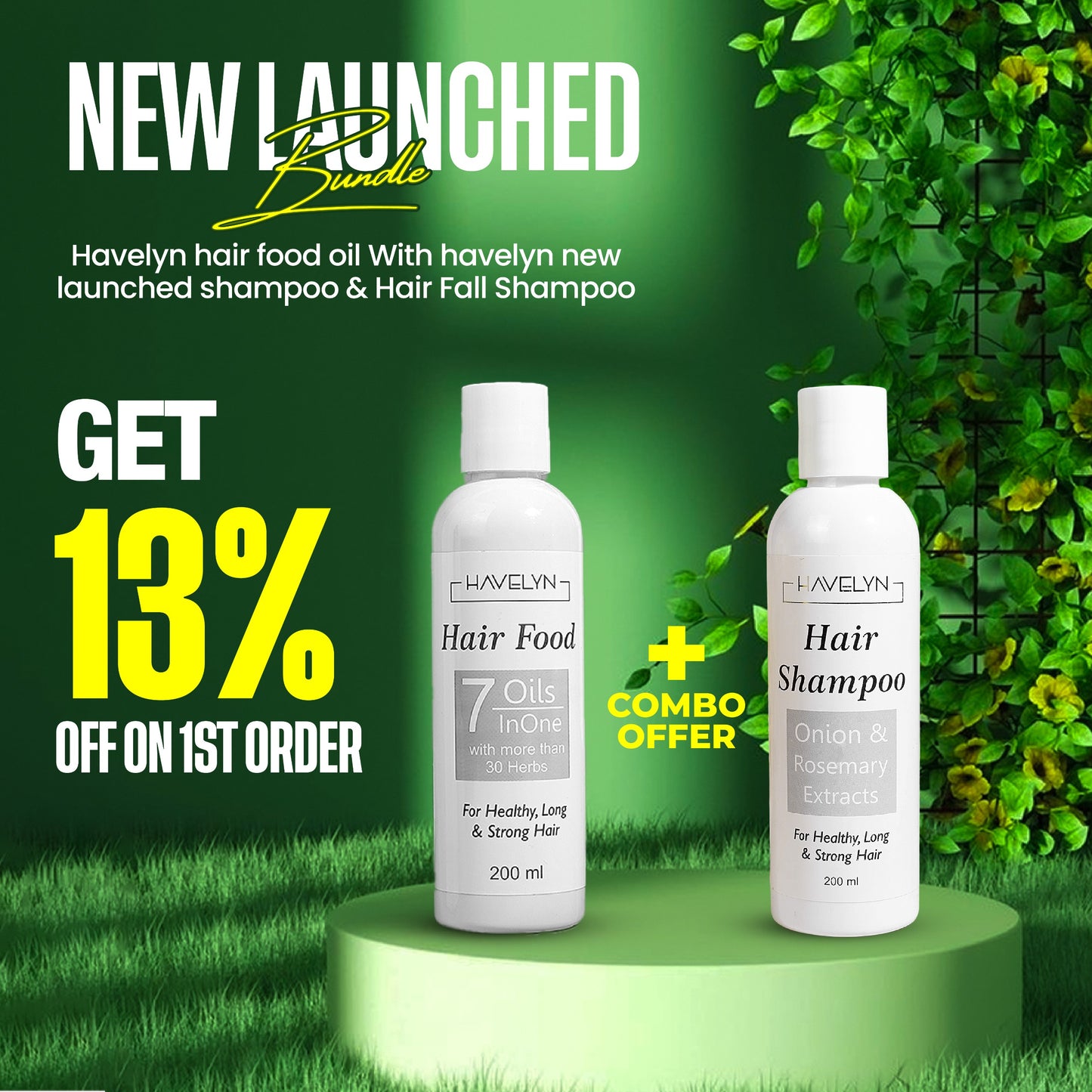 Hair oil + Shampoo